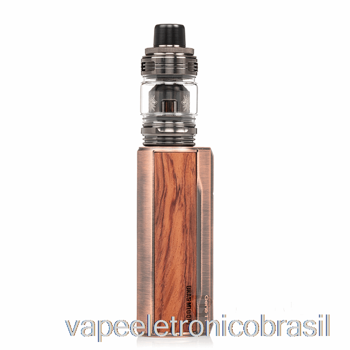 Vape Eletrônico Voopoo Drag M100s Starter Kit Latão Antigo E Paduak